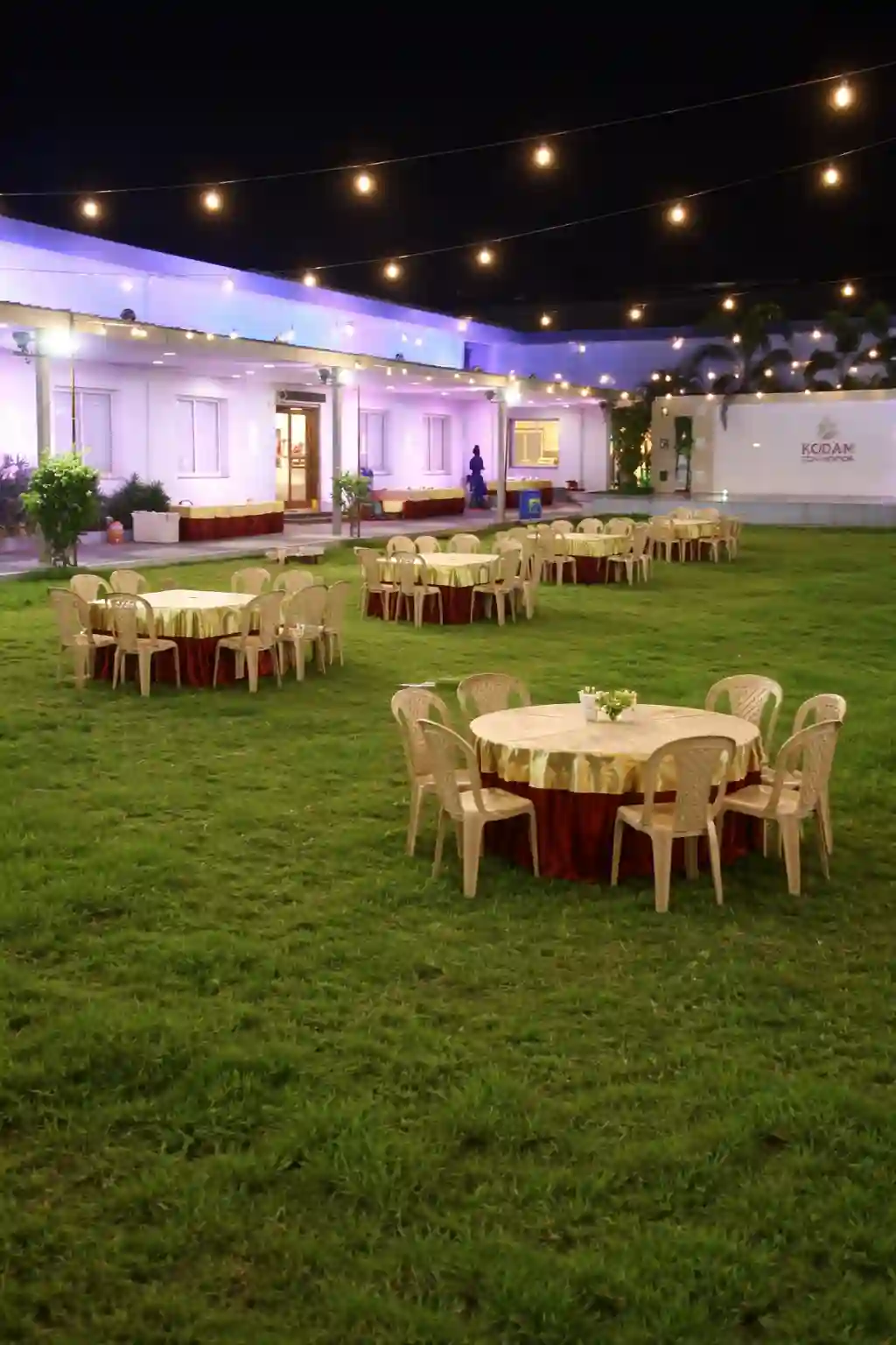 Enchanting Evening Celebrations in Our Lush Green Lawn.